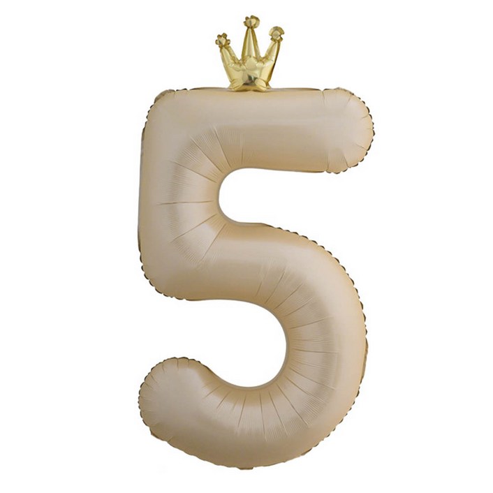 이벤트홀릭 대형 왕관 숫자은박풍선 라떼
