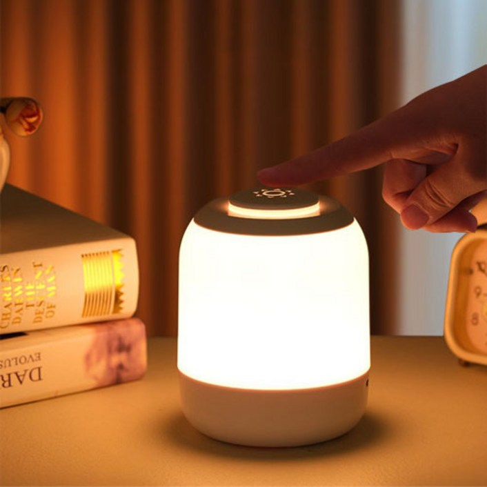 Keebright LED 수면 무드등 수유등 취침등 2400mAh 삼색광 밝기 조절 가능