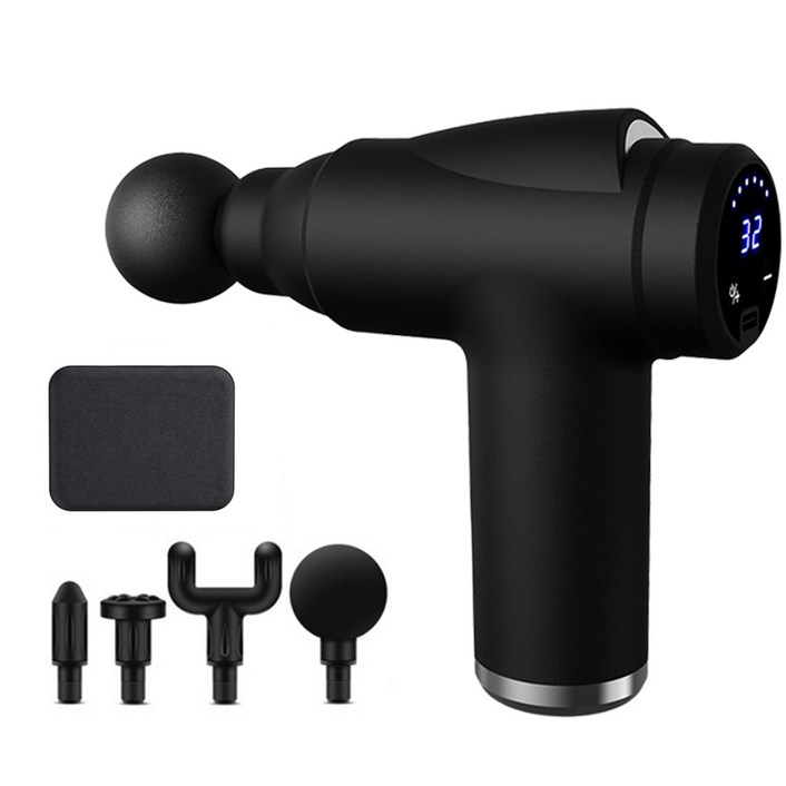 전신 마사지건 고출력 진동 미용기, 운동후 근육통 케어, 전용 가방 포함 프리미엄 세트