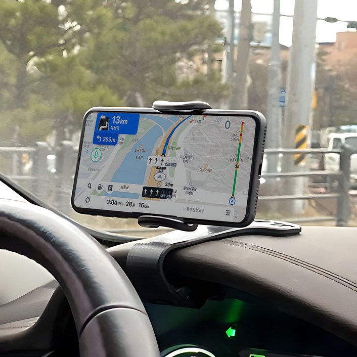 2in1 차량 계기판 스마트폰 거치대 번호판 기능제공