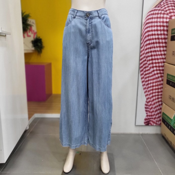 베네통 베네통 백 밴딩 해지 일자 데님팬츠 BADP68431 BLDJ