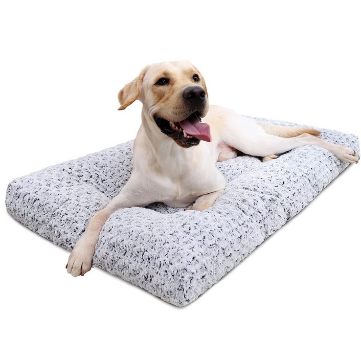 코지포우 강아지 방석 대형 사계절용 통세탁, 1개, 화이트 그레이