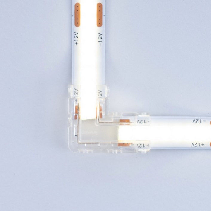 LED바 COB 라인바 스트립 라이트 ㄱ자 연결부속 라인바 간접조명, 1개, LED COB 스트립바 기역자 연결부속