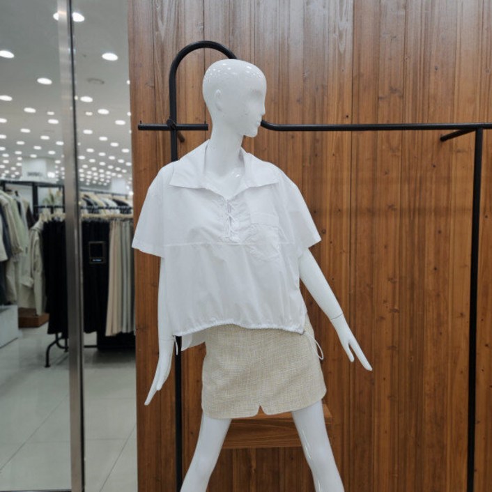 지컷 지컷 루즈 핏 레이스업블라우스722426000101_DJ