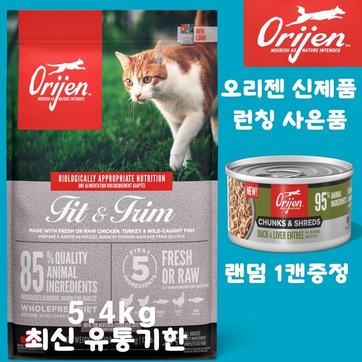 오리젠 피트앤트림 캣 견성상사 단독사은품 증정 판매자 확인필수