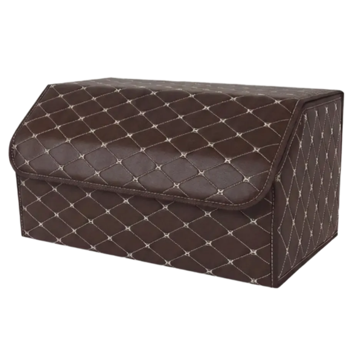 프리픽 자동차 접이식 트렁크 정리함 가죽 다용도 수납함