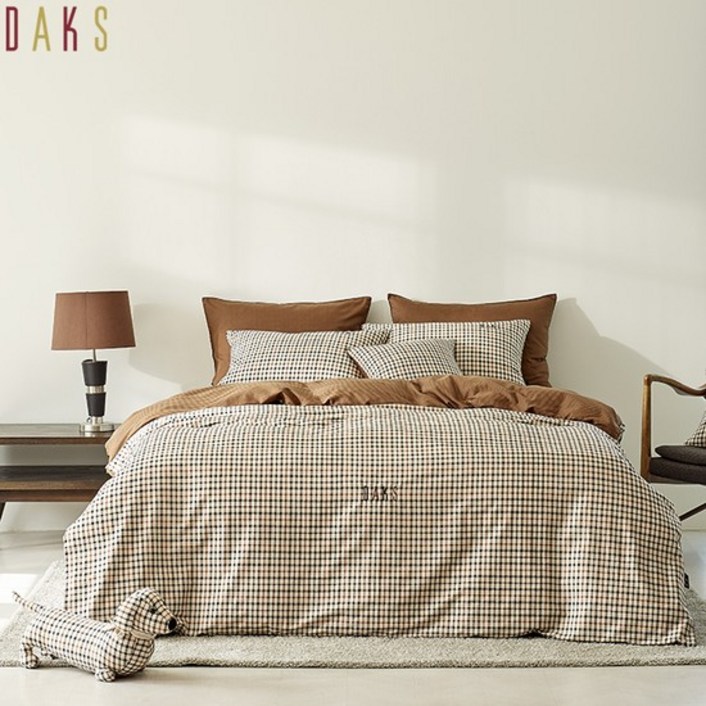닥스침구모달 브릭스2 슈퍼싱글퀸킹세트이불커버패드베개