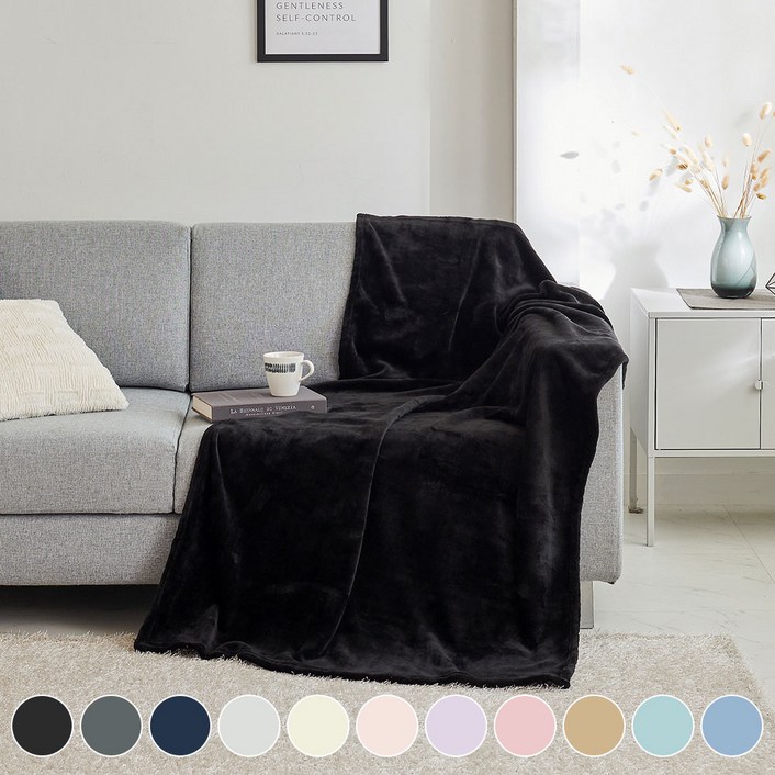 데시뉴 에센스 솔리드 극세사 담요 블랭킷 무릎담요 캠핑담요 학생담요