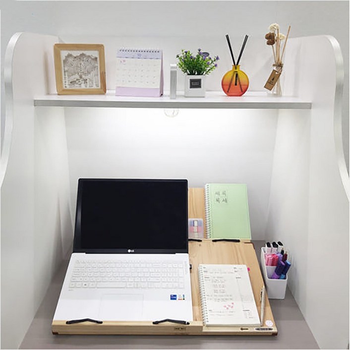 위즈독서대 루미60 독서대 2단독서대 북스탠드 50M2 책거치대 고시용 책받침대, 2단뒷판 미장착