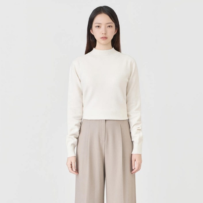 케네스레이디 울 하프넥 니트EKPOPK0700