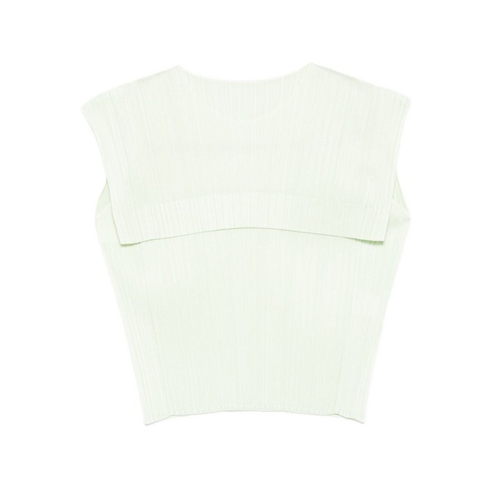 플리츠플리즈이세이미야케 플리츠 패널 블라우스