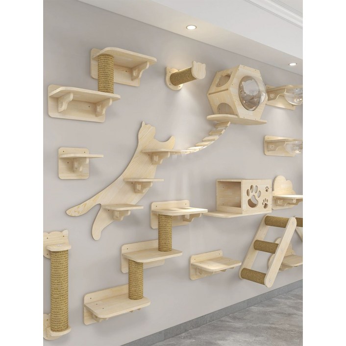 캣폴 선반 고양이 켓타워 캣워크 벽걸이 캣워커 먼치킨