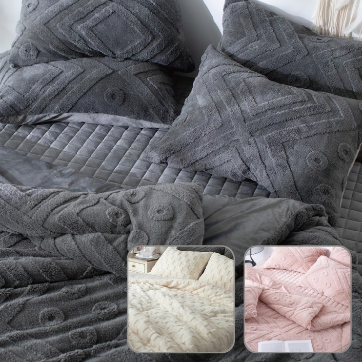 까사앤슬립 극세사 차렵이불 베개커버 겨울이불세트 슈퍼싱글