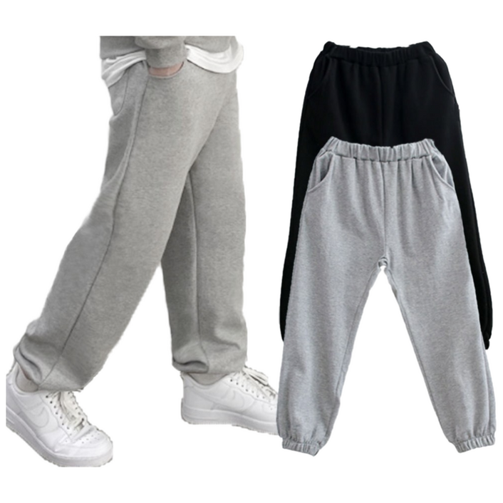 가을 간절기 초등학생 주니어 중학생 와이드 면바지 조거바지 트레이닝팬츠 남아 남학생 의류 옷 빅사이즈