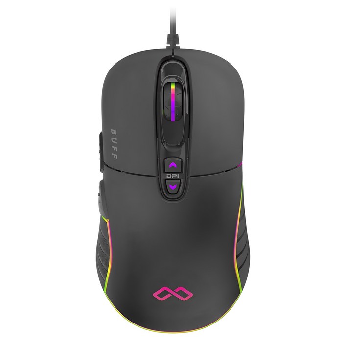 맥스틸 저소음 게이밍 유선 마우스 GM-BUFF G10 PRO, GM-BUFF G10 PRO, 블랙