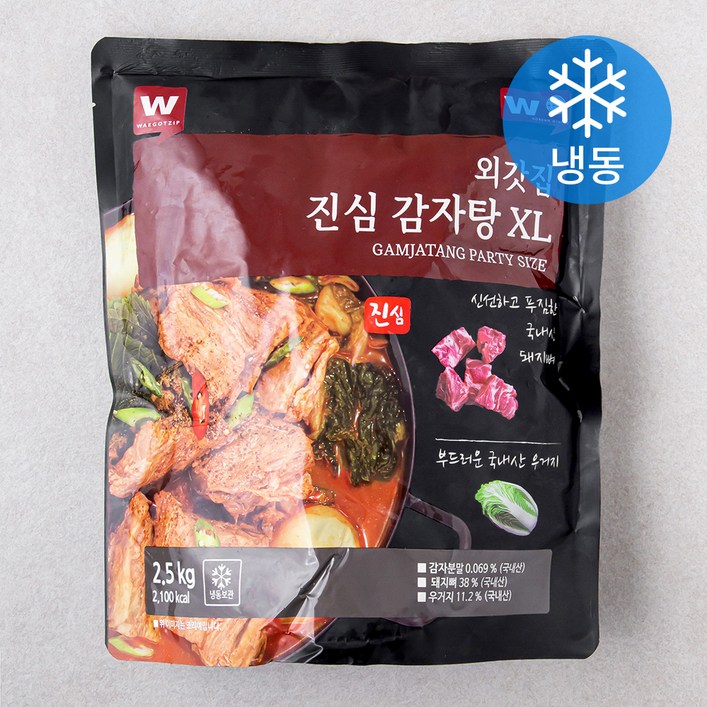 외갓집 진심 감자탕 XL 냉동, 2.5kg, 1개