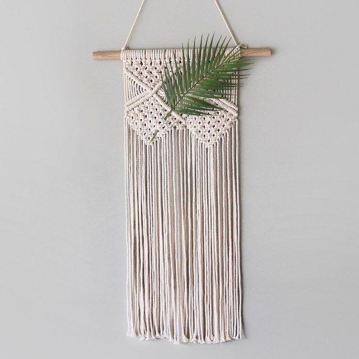 블루밍앤미 마크라메 다이아몬드 월행잉 + 아레카야자