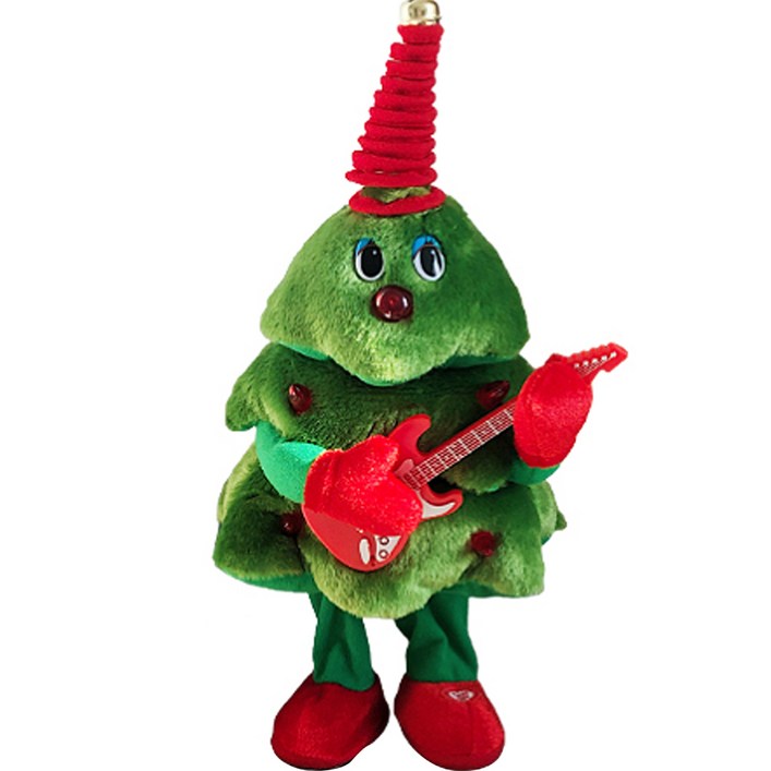 다다랜드 캐롤나오는 춤추는 크리스마스 기타 트리 인형, 38cm, 트리 8