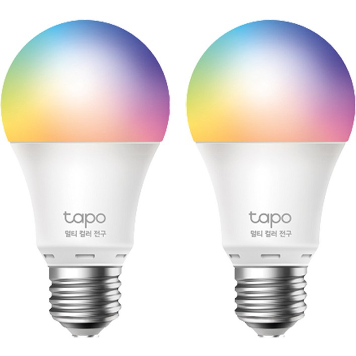 티피링크 스마트 멀티컬러 전구 LED 조명 IoT 구글홈 E26소켓 Tapo L530E