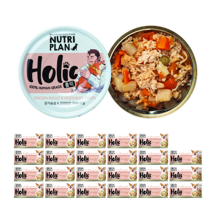 강아지 동원 뉴트리플랜 홀릭 85g