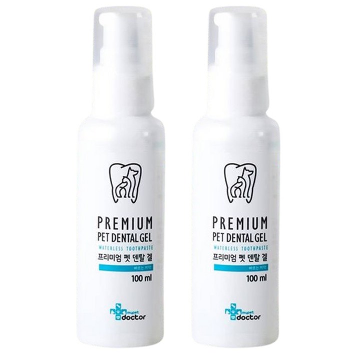 마이펫닥터 반려동물 프리미엄 덴탈 겔 치약, 100ml, 2개 마이펫닥터 반려동물 프리미엄 덴탈 겔 치약, 100ml, 2개