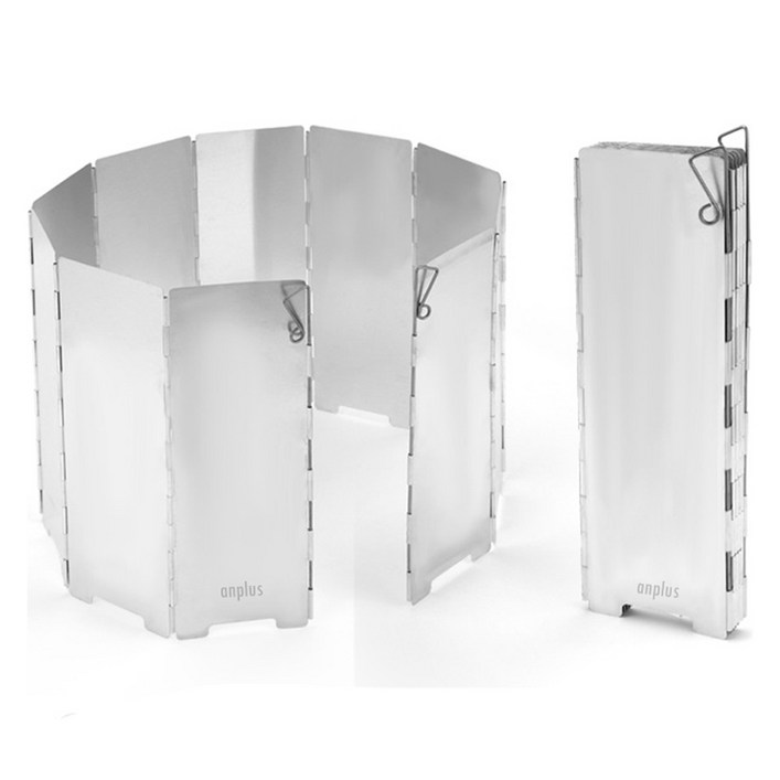 앙플러스 캠핑용 10단 버너 바람막이  파우치 세트