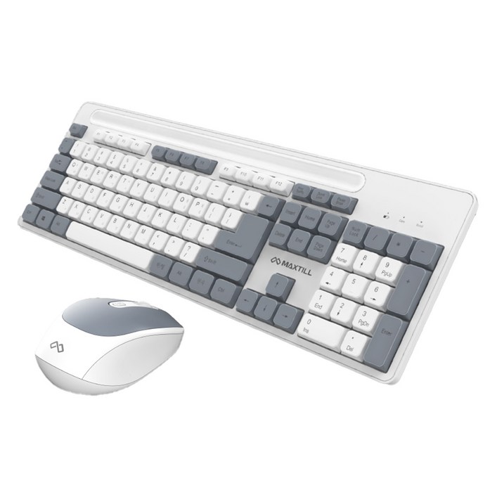 맥스틸 저소음 무선 키보드 마우스 세트