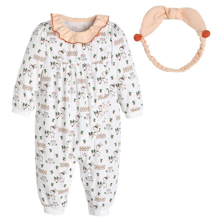 모이몰른 유아용 라비또밤부싱글 우주복 세트 M241UUN19P