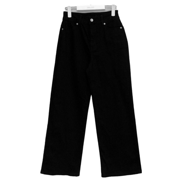 반에이크 여성용 코인 포켓 일자통 데님 팬츠