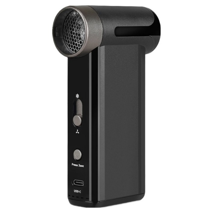 나비 스톰 초강력 제트터보 미니 무선 에어건 캠핑차량용 진공청소기, 블랙, NV186VCC3