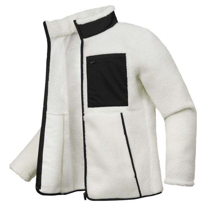 엠엔씨 남성용 부들양털 뽀글이 배색자켓 MDJK127PP