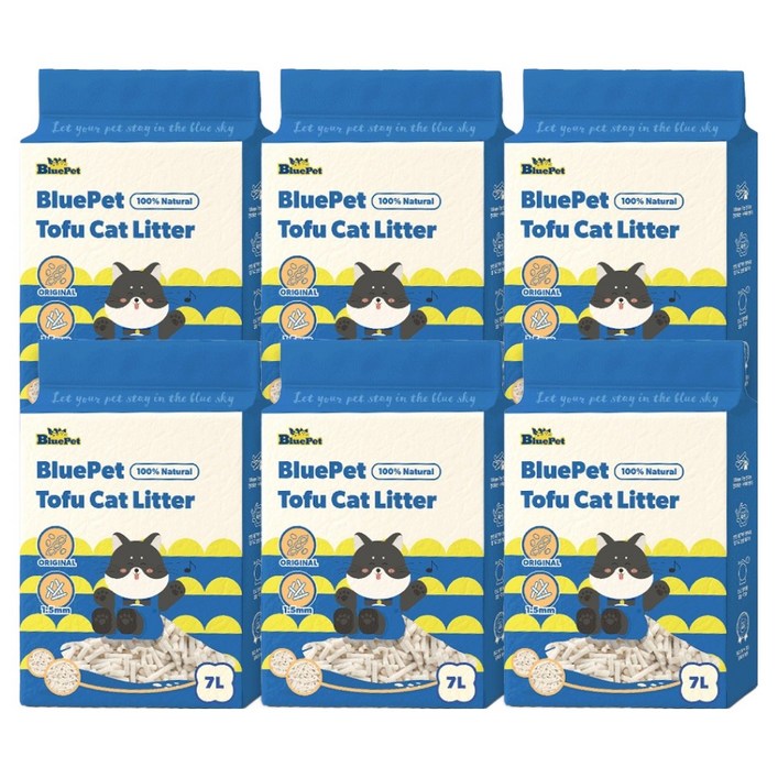 블루펫 가는입자 고양이 두부모래 1.5mm