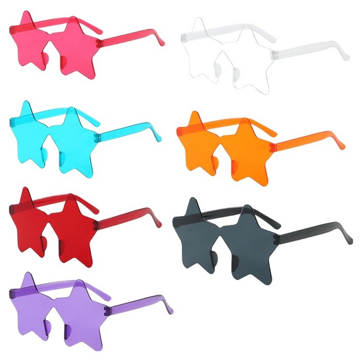 마다꾸미 별하트 파티안경 7종 세트 별