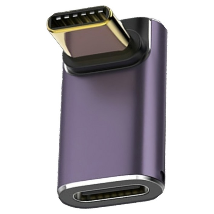 수피 USB4 썬더볼트 호환 C to C타입 40Gbps 8K 240W L자형 젠더