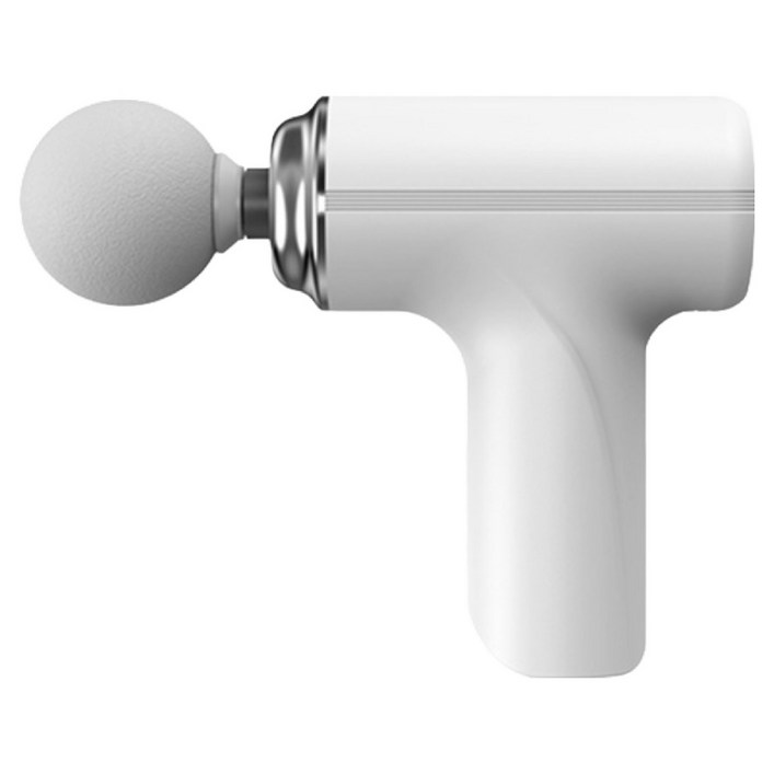 에코마음 무선 미니 전동 마사지건  헤드 4종 세트, 화이트마사지건, Fascialgun1