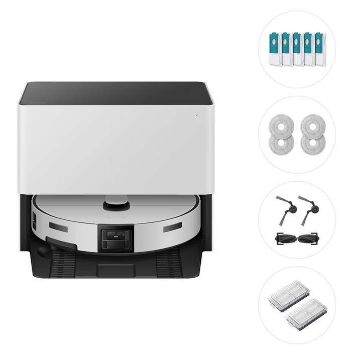 삼성전자 Bespoke AI 스팀 플러스 자동 급배수 로봇청소기  먼지봉투  다회용포  브러시 키트  모터필터 세트 방문설치