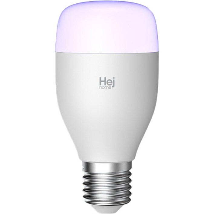 헤이홈 스마트 LED 전구 LB032RGBW, 컬러 색상조절, 1개