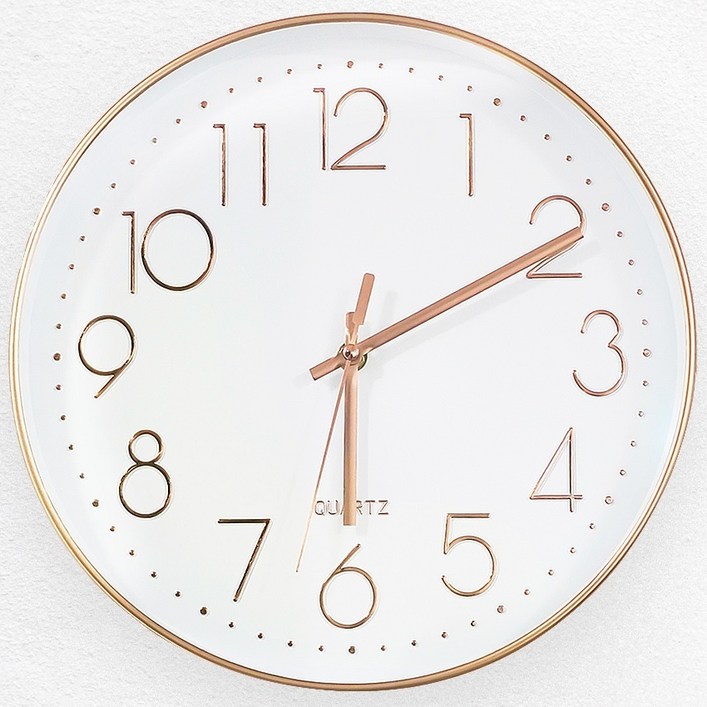 홈플래닛 무소음 원형 벽시계 300 건전지 포함