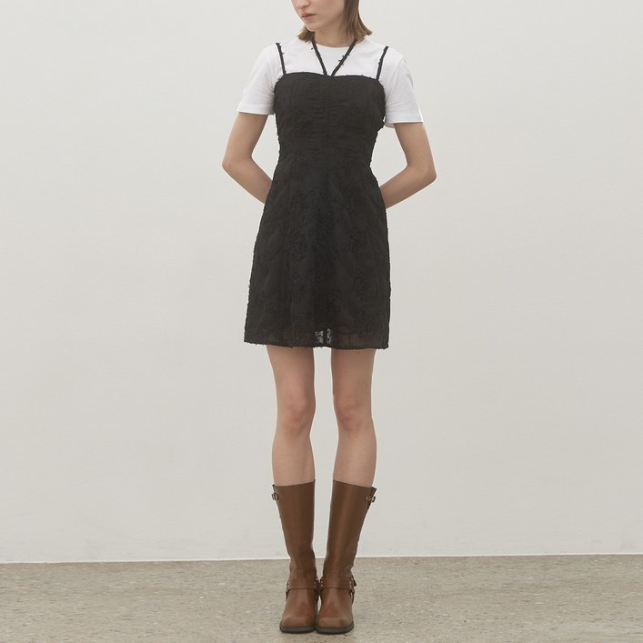 아틀리에나인 러플 미니 원피스 OP6177