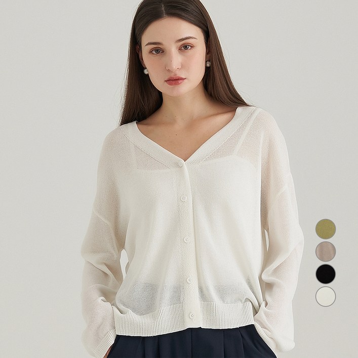 ELLE PARIS 릴렉스핏 쿨터치 데일리 여름 가디건 ELLE PARIS 릴렉스핏 쿨터치 데일리 여름 가디건