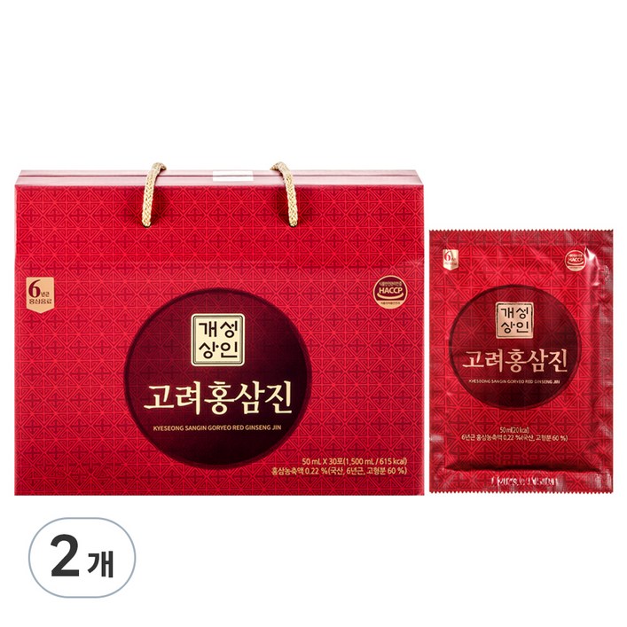 개성상인 고려홍삼진, 1.5L, 2개