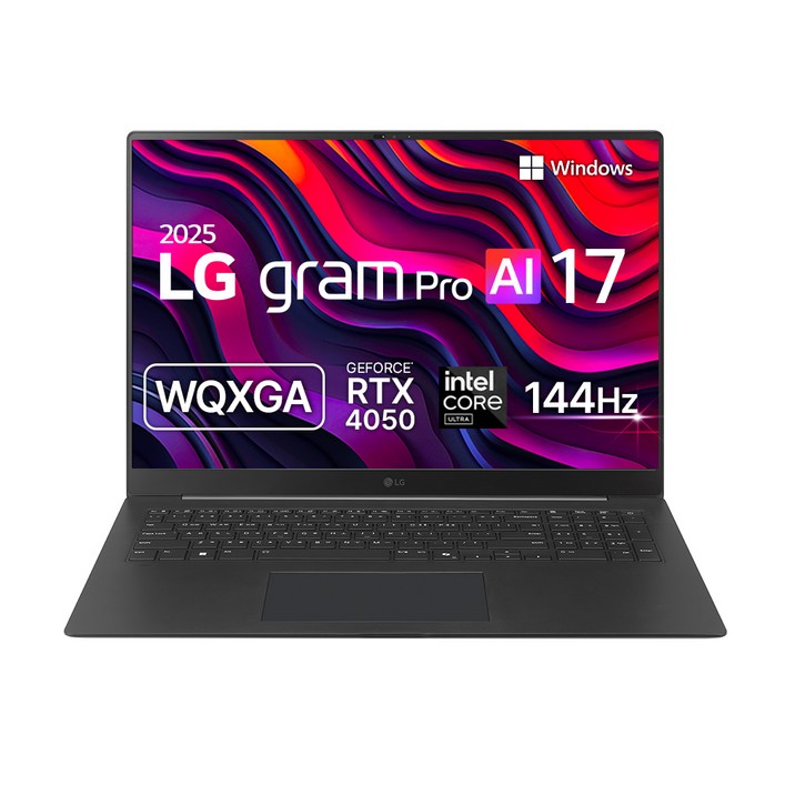 LG전자 2025 그램 Pro AI 17 WQXGA 코어Ultra5 애로우레이크 지포스 RTX 4050