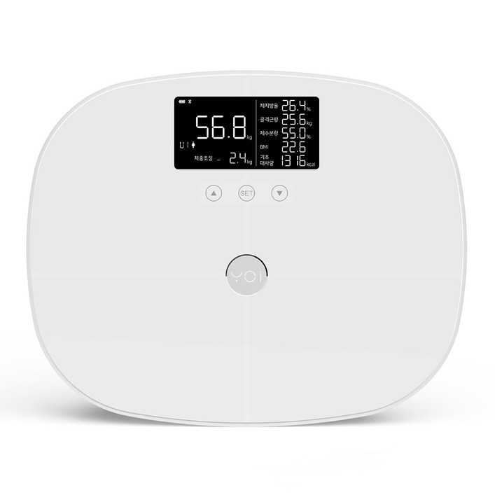 요아이 스마트 체중계, YSS221FWH, 혼합색상, 1개