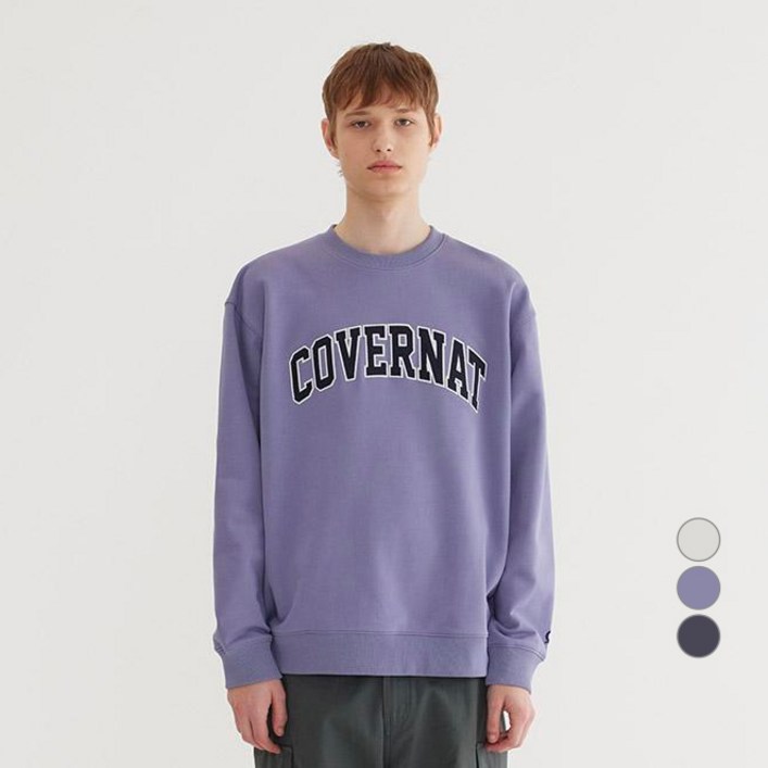 커버낫 남녀공용 아치 로고 맨투맨