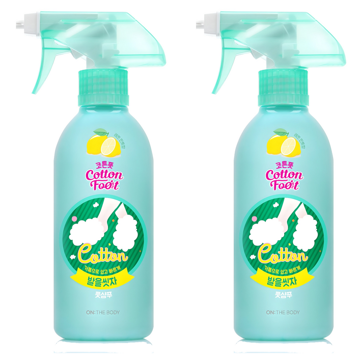 온더바디 발을씻자 코튼 풋샴푸 레몬민트향
