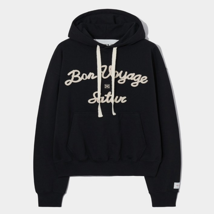 세터 남녀공용 로고 보야지 면 후드 티셔츠