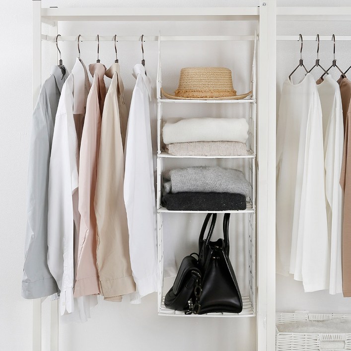 홈앤하우스 옷장안 선반행거 대1단소2단 세트