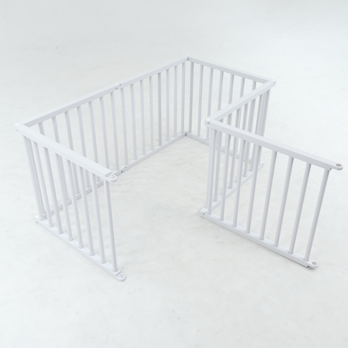 독톡 새끼 강아지 울타리 펜스 ABS 40cm 6p, 상하단화이트, 파이프화이트