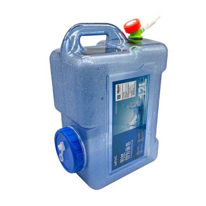 퀸마루 워터저그 캠핑 차박 물통 12L, 블루, 1개