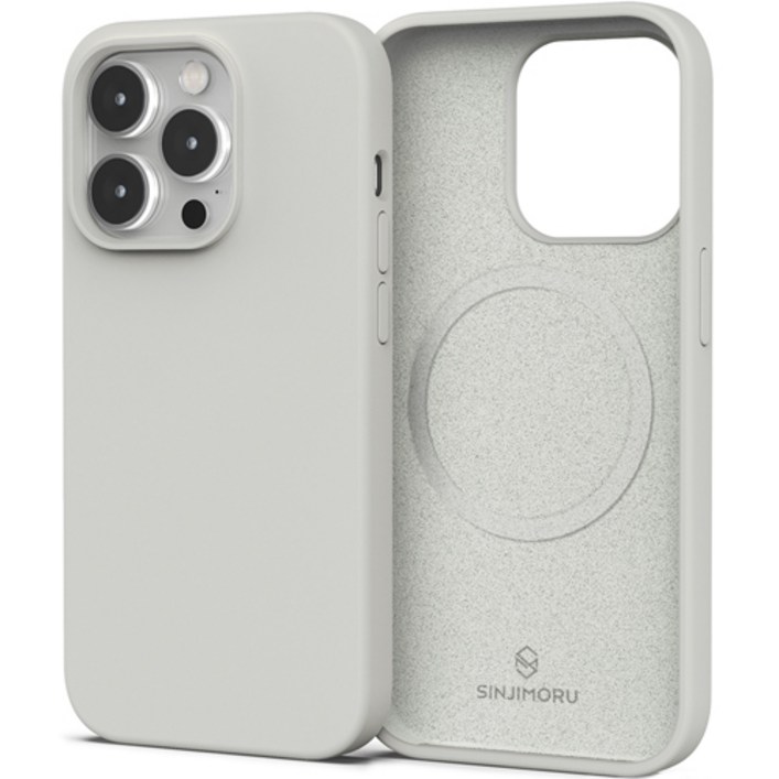 신지모루 맥세이프 호환 소프트그립 실리콘 컬러 휴대폰 케이스
